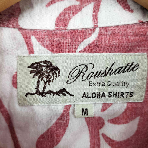ルーシャット ROUSHATTE リバースプリント 開襟 アロハシャツ メンズ JPN:M